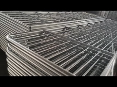 Galvanis Keamanan Jalan Raya Metal Pedestrian Crowd Control Barrier Temporary Fencing 1.1M