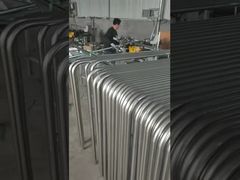 Baja tahan karat Anti Climb Perlindungan lalu lintas yang kuat Pengendalian kerumunan