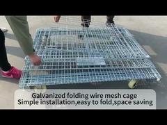 Kandang Penyimpanan Wire Mesh Stackable Tugas Berat 1000kg