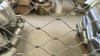 Jaring Tali Baja Tahan Karat Jaring Pengaman Hewan Kebun Binatang