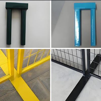 PVC Coated Portable Metal Temporary Fence 6ft Height 10ft Length for Construction Sites