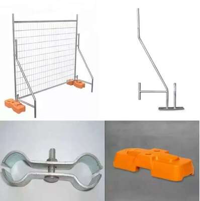 Hot Dipped Galvanized Heras Fencing 2x3.5M Portable Temporary Fence for Construction Sites