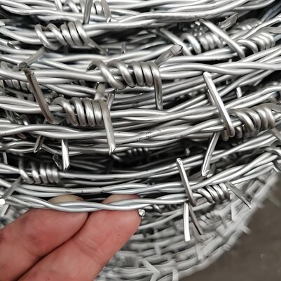 25kg Hot Dipped Galvanized Barbed Wire Coil Anti-corrosion for Farm and Ranch Security