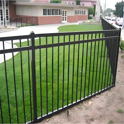 Commercial Grade Tubular Steel Fence High Security Anti Theft Property Fence