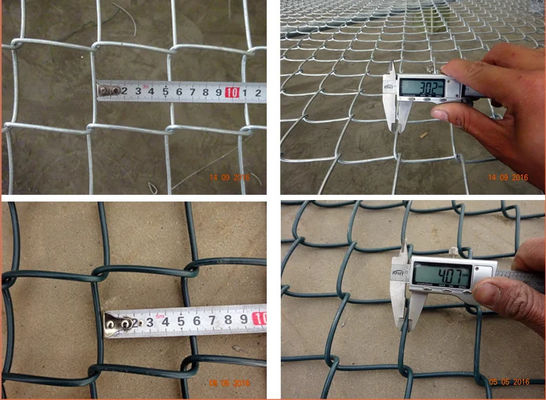 Various Height Q195 Galvanized Steel Chain Link Fencing Customized Length Security