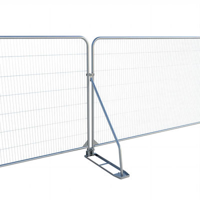 Heras Style 2*3.5M Metal Temporary Fence Panel With Rubber Base Plate