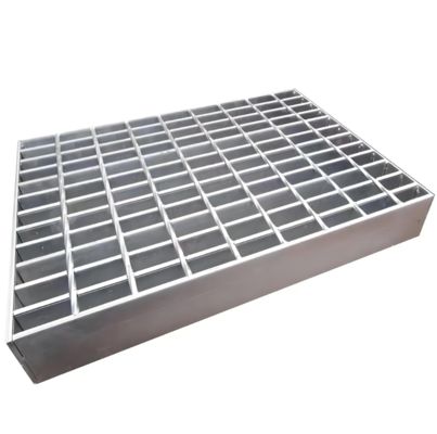 Plain I-Bar Walkway Galvanized  Steel Grating For Trench Steel Drain Grate