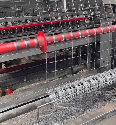 Pagar Pertanian Veld Galvanis Tarik Tinggi dengan Tinggi 1.5M, Jarak Anyaman 20cm