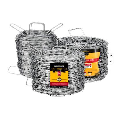 Kawat Berduri Galvanis Celup Panas Diameter Kawat 1.8mm untuk Pagar Padang Rumput Pertanian