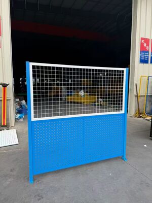 PVC Coated Modular Design Powder Coated Workshop Isolation Fence and Steel Mesh Fencing for Warehouse Safety