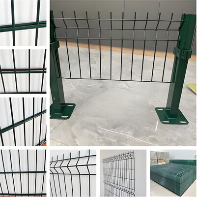 Power Coated Welded V Mesh Triangle Bend Fence Keamanan