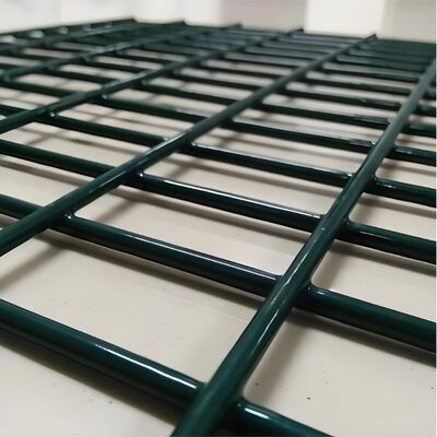 Double Wire Mesh Fence with Low Carbon Steel Galvanized + PVC Coated and 50x50mm Mesh Opening for Secure Outdoor Use