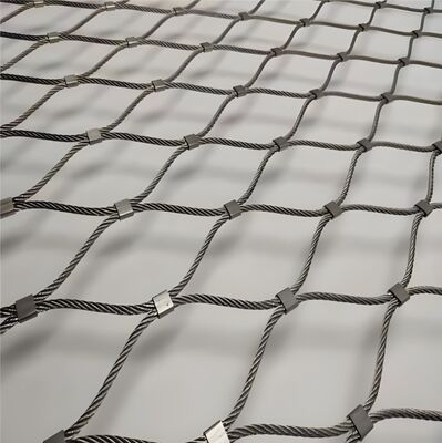 Ferrule Type Inox 316 Wire Rope Net Kabel Stainless Steel Fleksibel Webnet X Cenderung Mesh