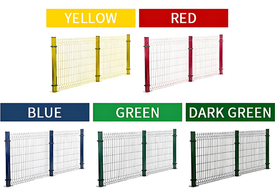 Galvanized V Mesh Security Fence with Customized Color and 1530x2500mm Panel Size for Garden Landscape Fencing