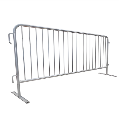 Hot Dip Galvanized Crowd Control Barrier Tinggi 1m Panjang 2m Heavy Duty Temporary Fencing untuk Keamanan Acara